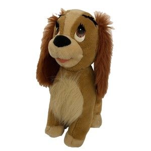 Disneyland Walt Disney World Lady and the Tramp Lady Plush Dog Puppy Large 14”